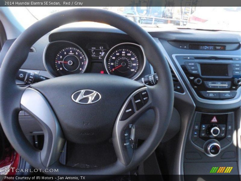 Red / Gray 2014 Hyundai Elantra SE Sedan