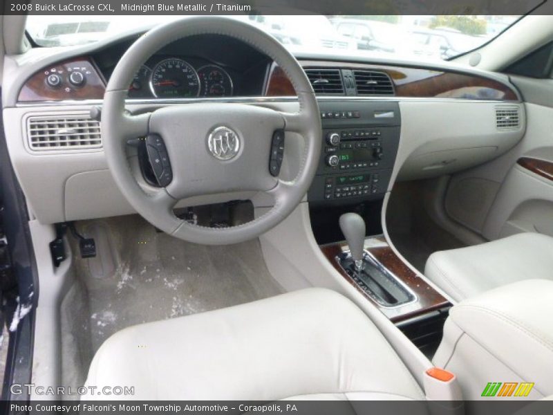 Midnight Blue Metallic / Titanium 2008 Buick LaCrosse CXL