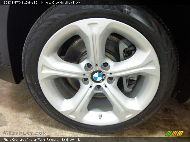 Mineral Grey Metallic / Black 2013 BMW X1 xDrive 35i