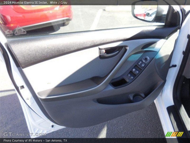 White / Gray 2014 Hyundai Elantra SE Sedan