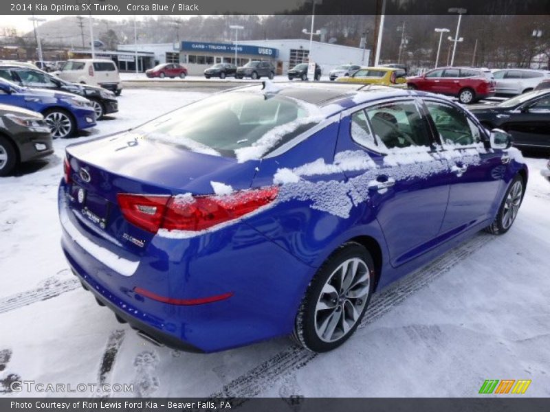 Corsa Blue / Black 2014 Kia Optima SX Turbo