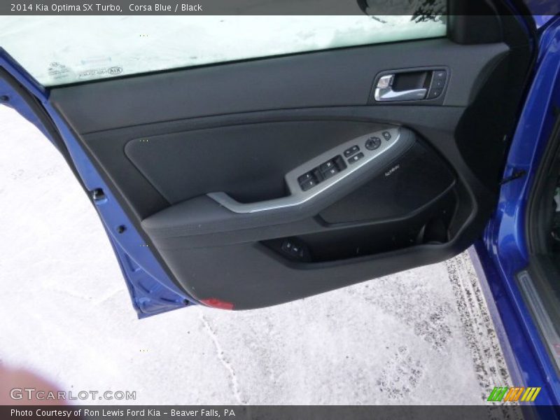 Corsa Blue / Black 2014 Kia Optima SX Turbo