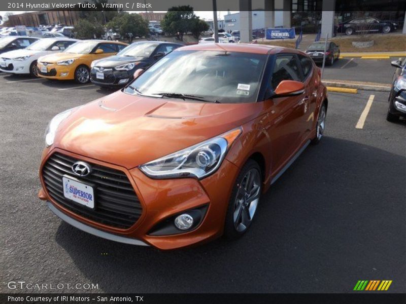 Vitamin C / Black 2014 Hyundai Veloster Turbo