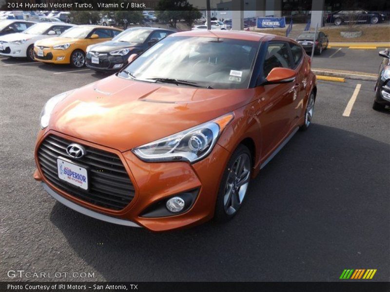 Vitamin C / Black 2014 Hyundai Veloster Turbo
