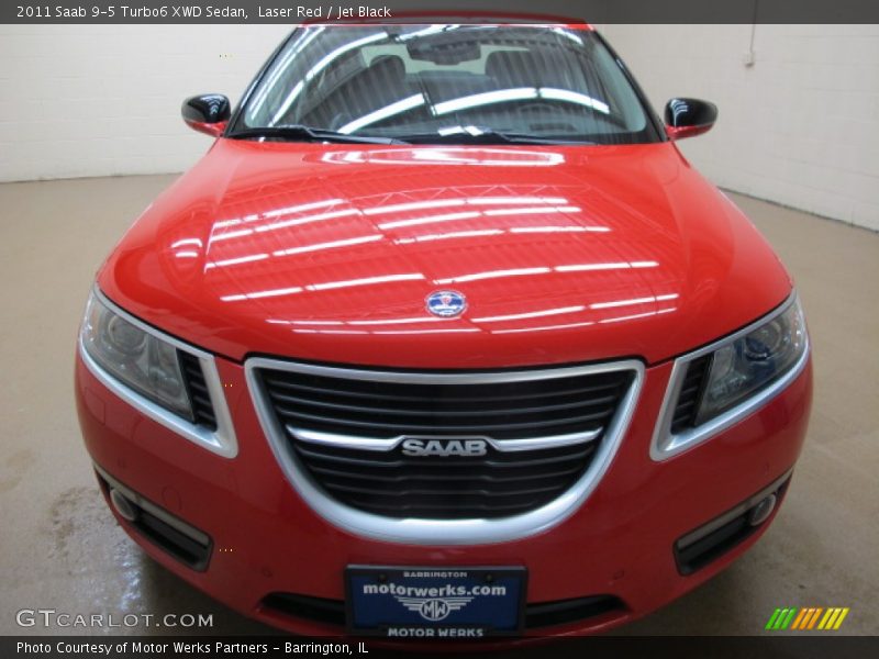 Laser Red / Jet Black 2011 Saab 9-5 Turbo6 XWD Sedan