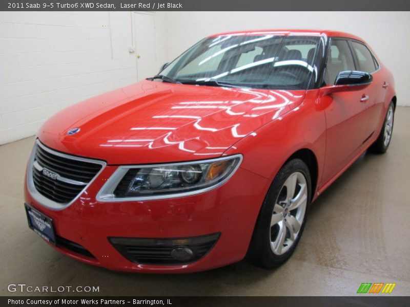 Laser Red / Jet Black 2011 Saab 9-5 Turbo6 XWD Sedan