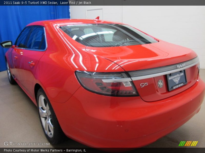 Laser Red / Jet Black 2011 Saab 9-5 Turbo6 XWD Sedan