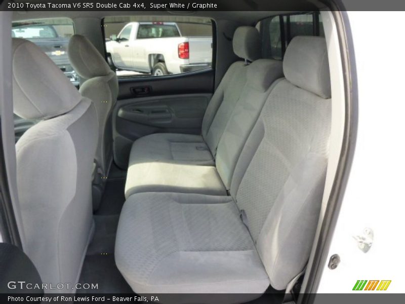 Super White / Graphite 2010 Toyota Tacoma V6 SR5 Double Cab 4x4