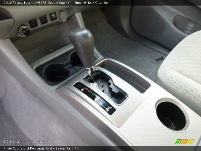 Super White / Graphite 2010 Toyota Tacoma V6 SR5 Double Cab 4x4