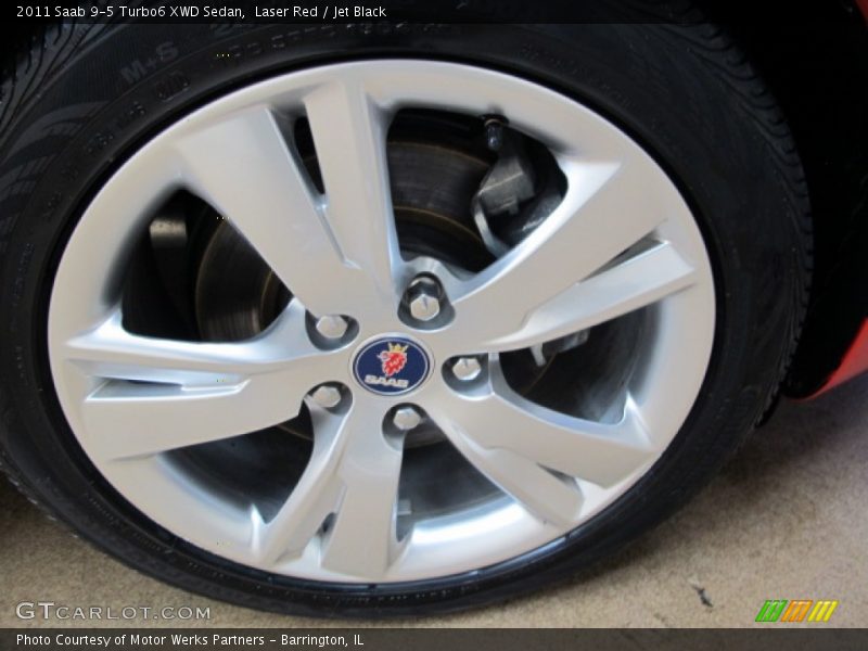 Laser Red / Jet Black 2011 Saab 9-5 Turbo6 XWD Sedan
