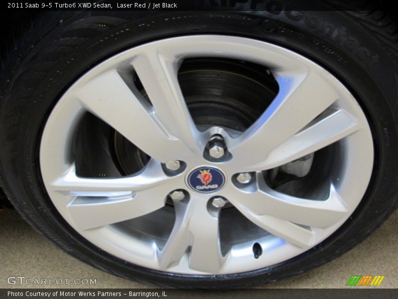 Laser Red / Jet Black 2011 Saab 9-5 Turbo6 XWD Sedan