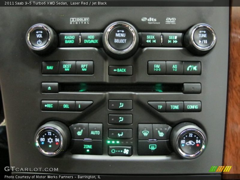 Laser Red / Jet Black 2011 Saab 9-5 Turbo6 XWD Sedan