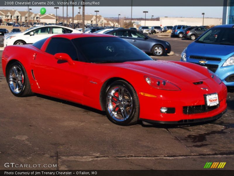 Victory Red / Ebony/Red 2008 Chevrolet Corvette Z06