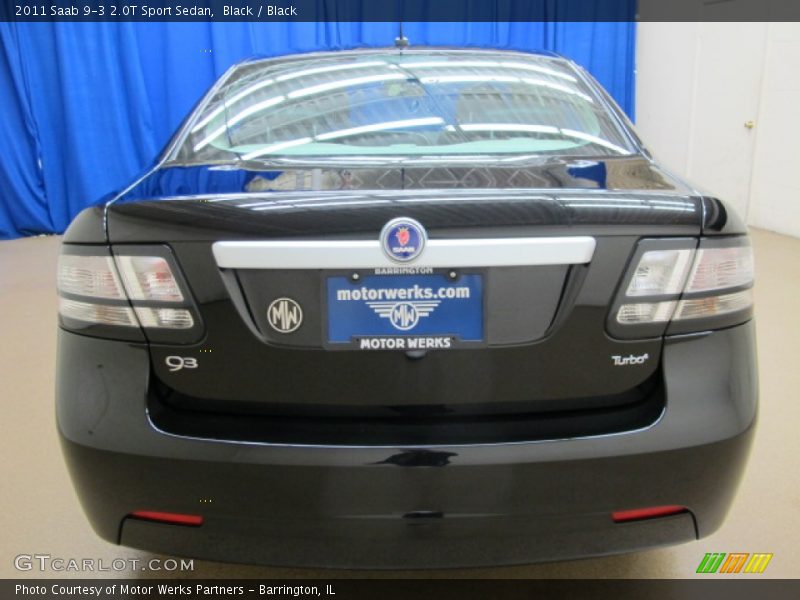 Black / Black 2011 Saab 9-3 2.0T Sport Sedan
