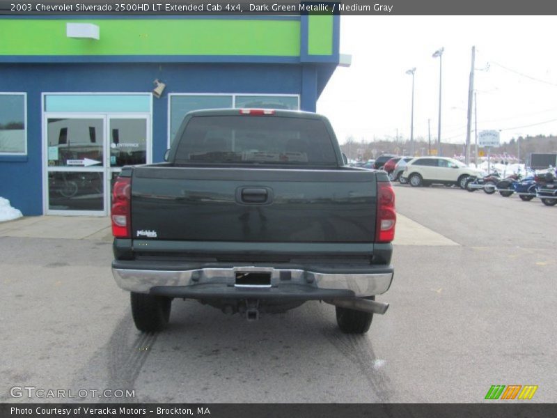 Dark Green Metallic / Medium Gray 2003 Chevrolet Silverado 2500HD LT Extended Cab 4x4