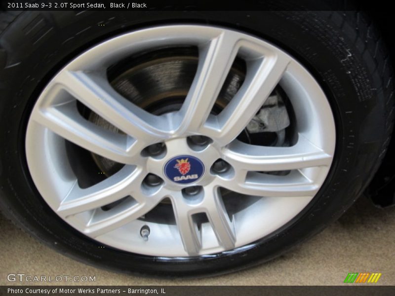Black / Black 2011 Saab 9-3 2.0T Sport Sedan