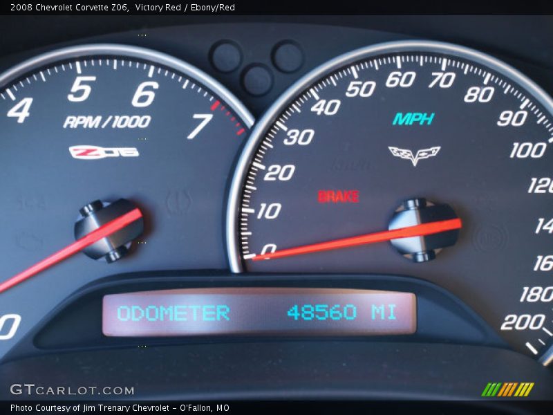 Victory Red / Ebony/Red 2008 Chevrolet Corvette Z06