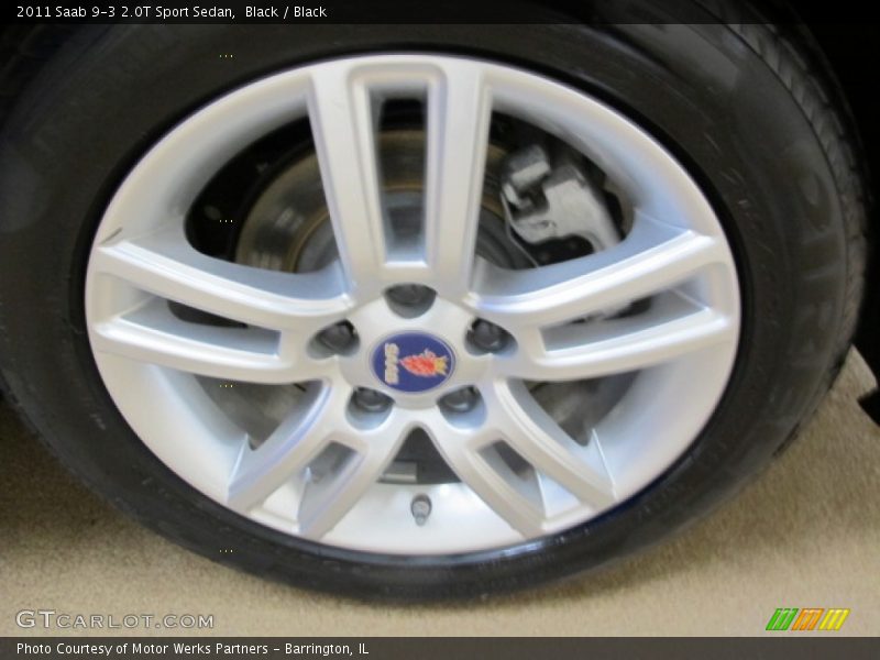 Black / Black 2011 Saab 9-3 2.0T Sport Sedan