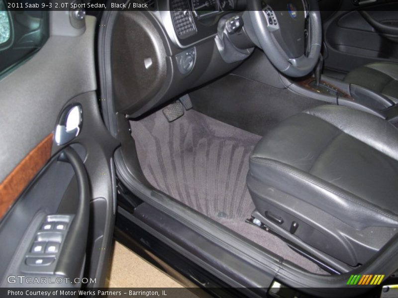 Black / Black 2011 Saab 9-3 2.0T Sport Sedan