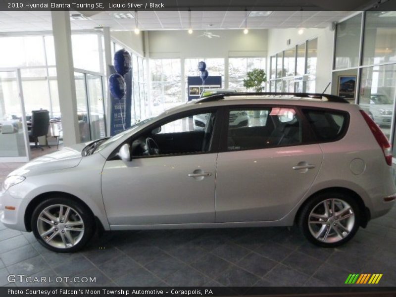 Liquid Silver / Black 2010 Hyundai Elantra Touring SE