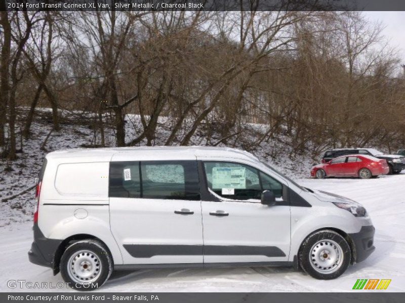 Silver Metallic / Charcoal Black 2014 Ford Transit Connect XL Van