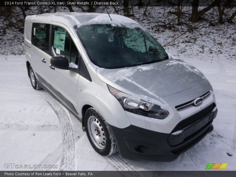 Silver Metallic / Charcoal Black 2014 Ford Transit Connect XL Van