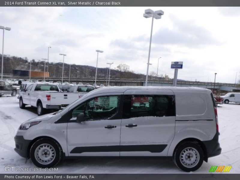 Silver Metallic / Charcoal Black 2014 Ford Transit Connect XL Van