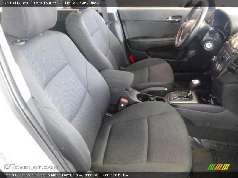 Liquid Silver / Black 2010 Hyundai Elantra Touring SE