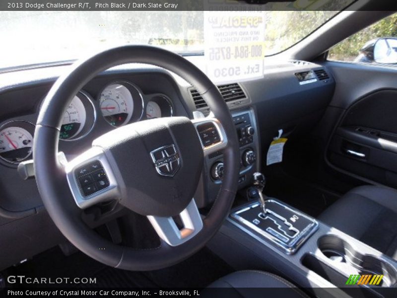 Pitch Black / Dark Slate Gray 2013 Dodge Challenger R/T