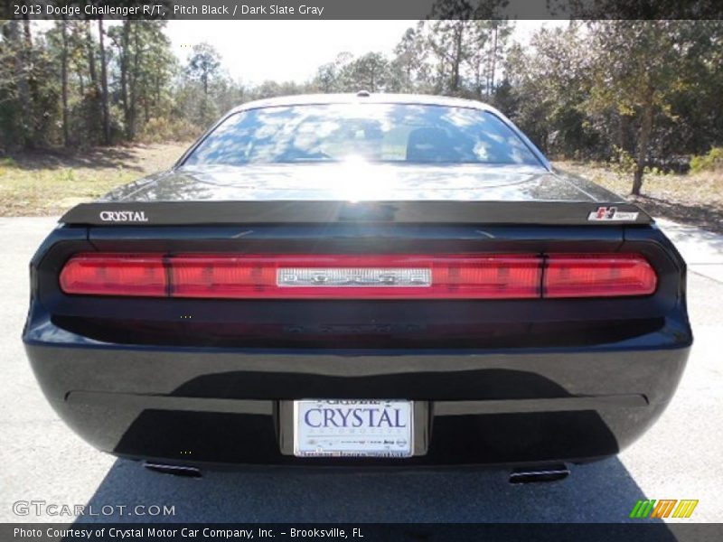 Pitch Black / Dark Slate Gray 2013 Dodge Challenger R/T