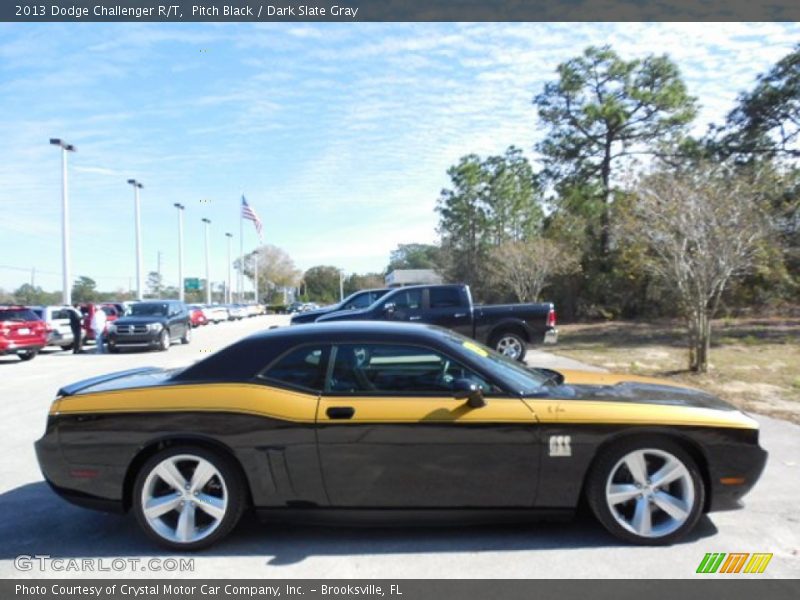 Pitch Black / Dark Slate Gray 2013 Dodge Challenger R/T
