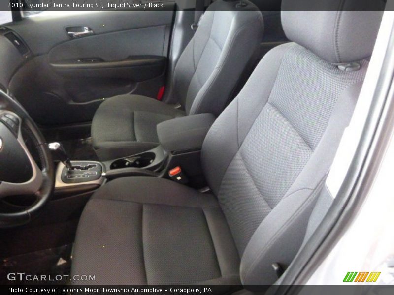 Liquid Silver / Black 2010 Hyundai Elantra Touring SE