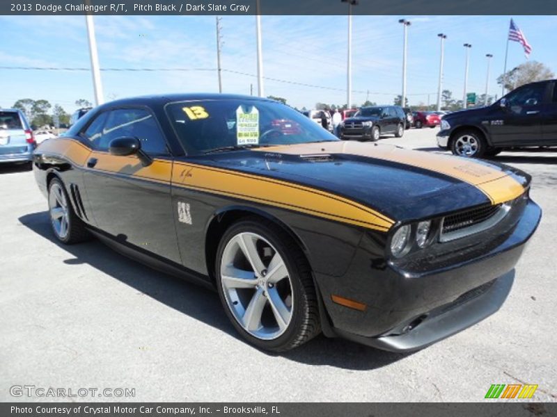 Pitch Black / Dark Slate Gray 2013 Dodge Challenger R/T