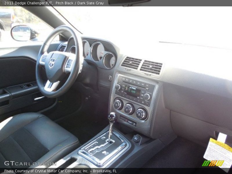 Pitch Black / Dark Slate Gray 2013 Dodge Challenger R/T