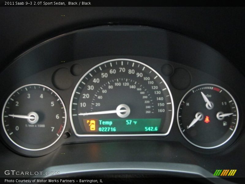 Black / Black 2011 Saab 9-3 2.0T Sport Sedan