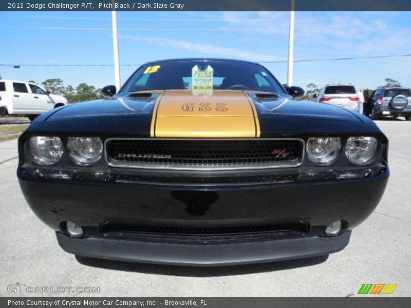 Pitch Black / Dark Slate Gray 2013 Dodge Challenger R/T