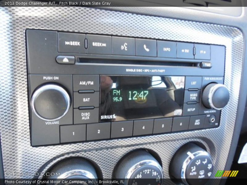Pitch Black / Dark Slate Gray 2013 Dodge Challenger R/T