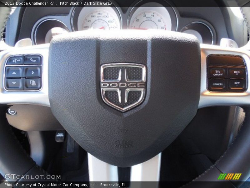 Pitch Black / Dark Slate Gray 2013 Dodge Challenger R/T