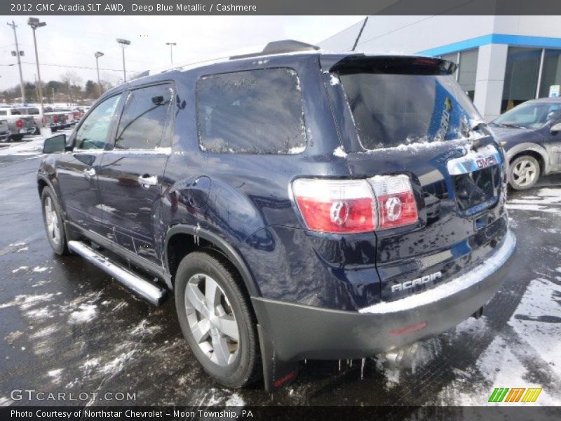 Deep Blue Metallic / Cashmere 2012 GMC Acadia SLT AWD