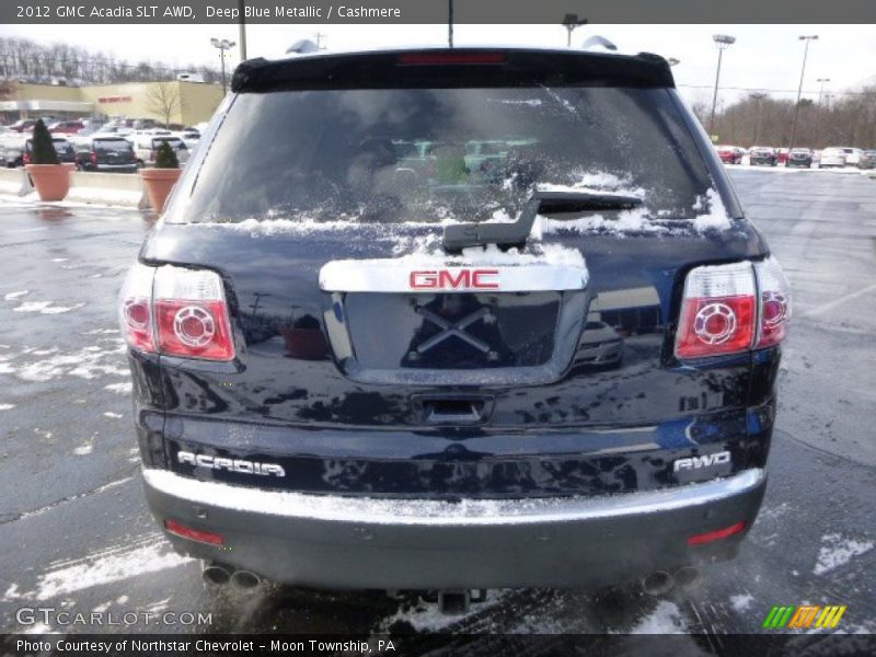 Deep Blue Metallic / Cashmere 2012 GMC Acadia SLT AWD