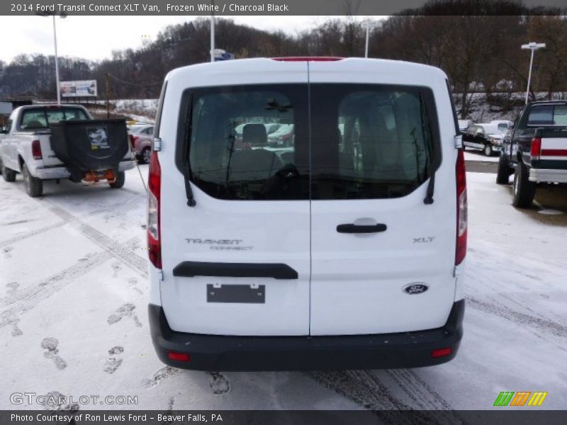 Frozen White / Charcoal Black 2014 Ford Transit Connect XLT Van