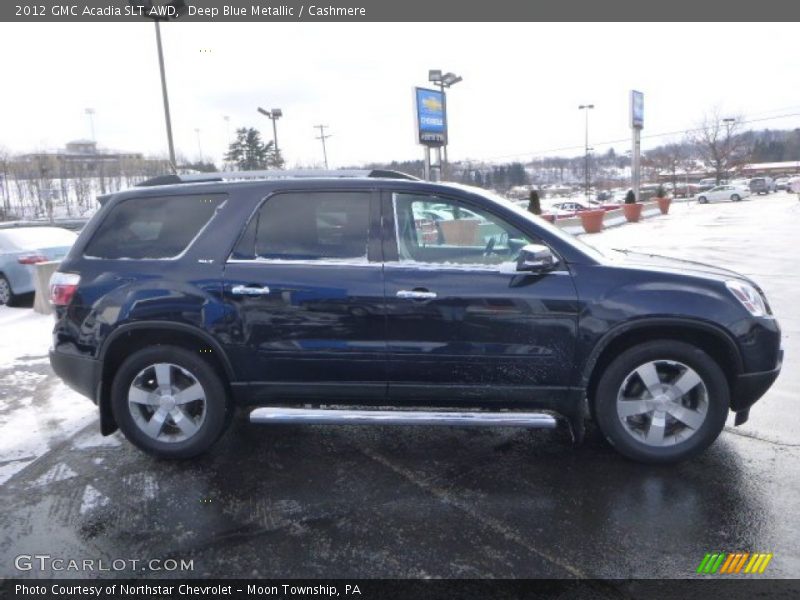 Deep Blue Metallic / Cashmere 2012 GMC Acadia SLT AWD