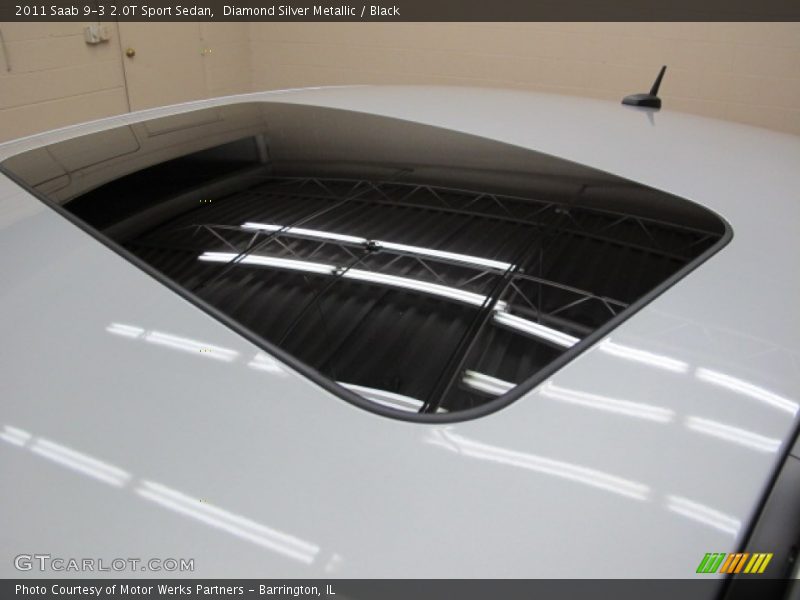 Diamond Silver Metallic / Black 2011 Saab 9-3 2.0T Sport Sedan