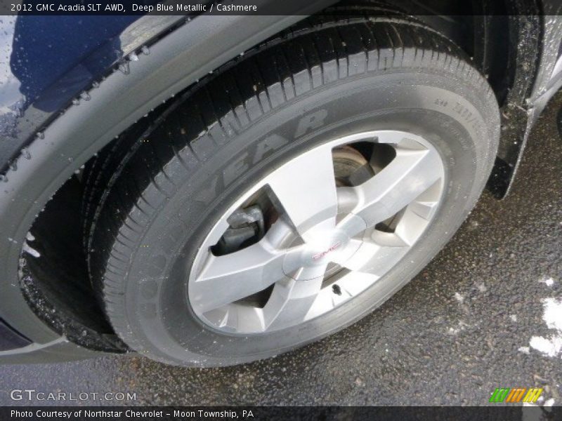 Deep Blue Metallic / Cashmere 2012 GMC Acadia SLT AWD