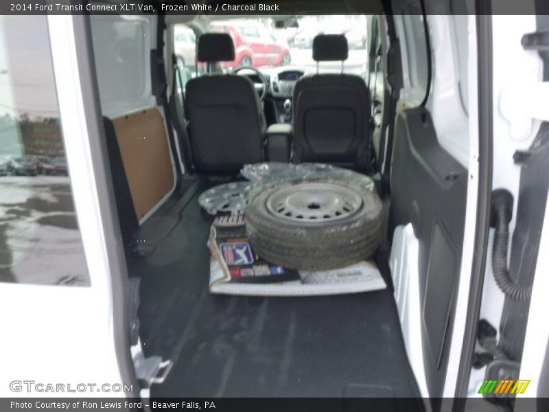 Frozen White / Charcoal Black 2014 Ford Transit Connect XLT Van
