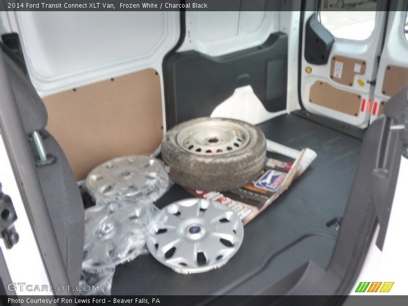 Frozen White / Charcoal Black 2014 Ford Transit Connect XLT Van