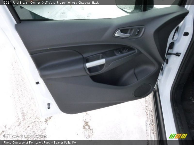 Frozen White / Charcoal Black 2014 Ford Transit Connect XLT Van