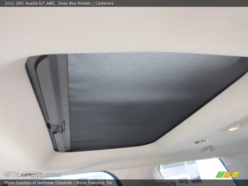 Deep Blue Metallic / Cashmere 2012 GMC Acadia SLT AWD