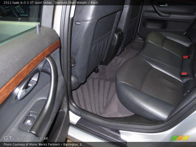 Diamond Silver Metallic / Black 2011 Saab 9-3 2.0T Sport Sedan