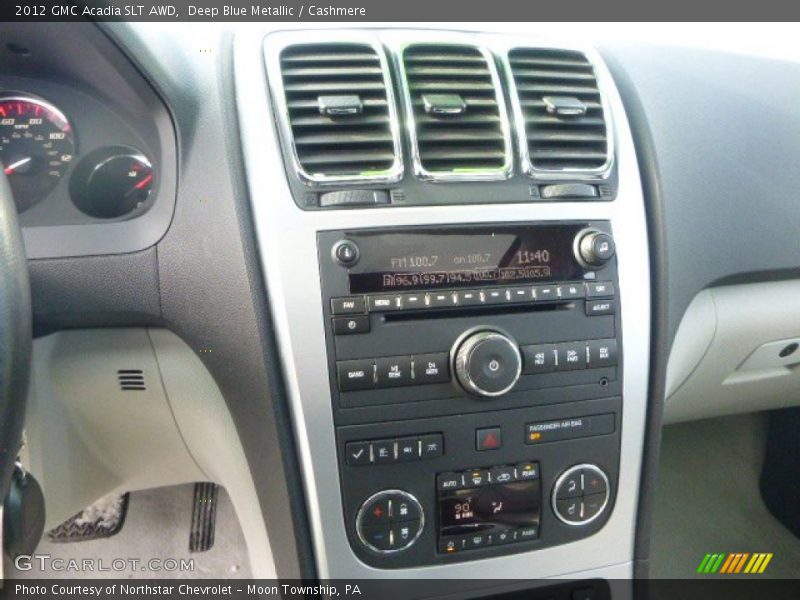 Deep Blue Metallic / Cashmere 2012 GMC Acadia SLT AWD